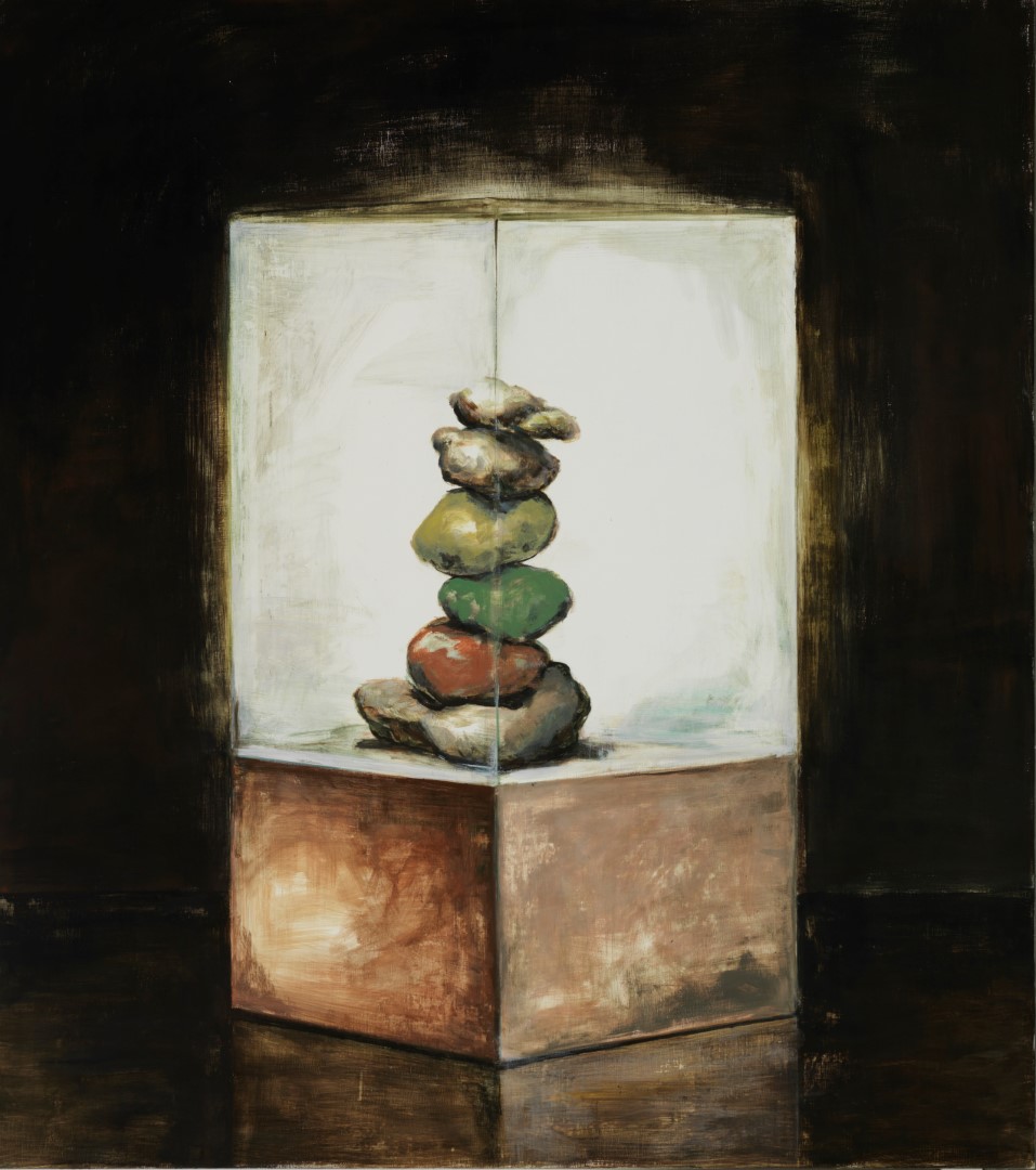 Modernist Cairn (2012), 180 x 160 cm, oil on linen (collection Koninklijk Huis)